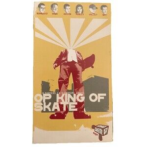 OP King of Skate (VHS, 2002) *Untested* Way Vallely Hawk Burnquist Rowley Koston